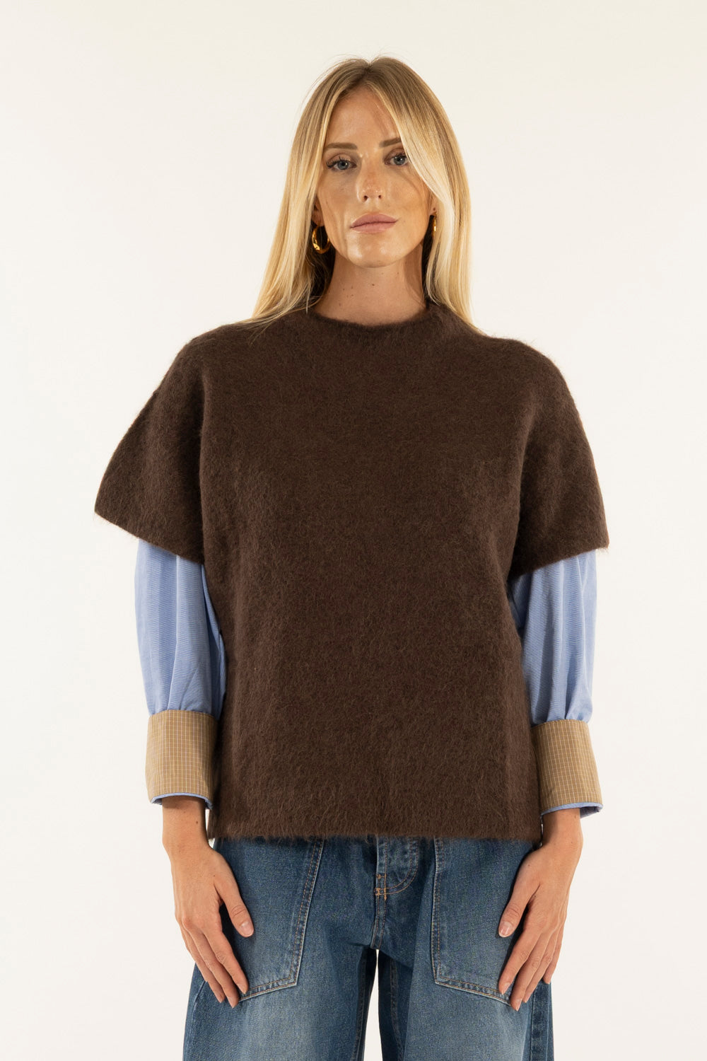 Kontatto - Gilet over alpaca