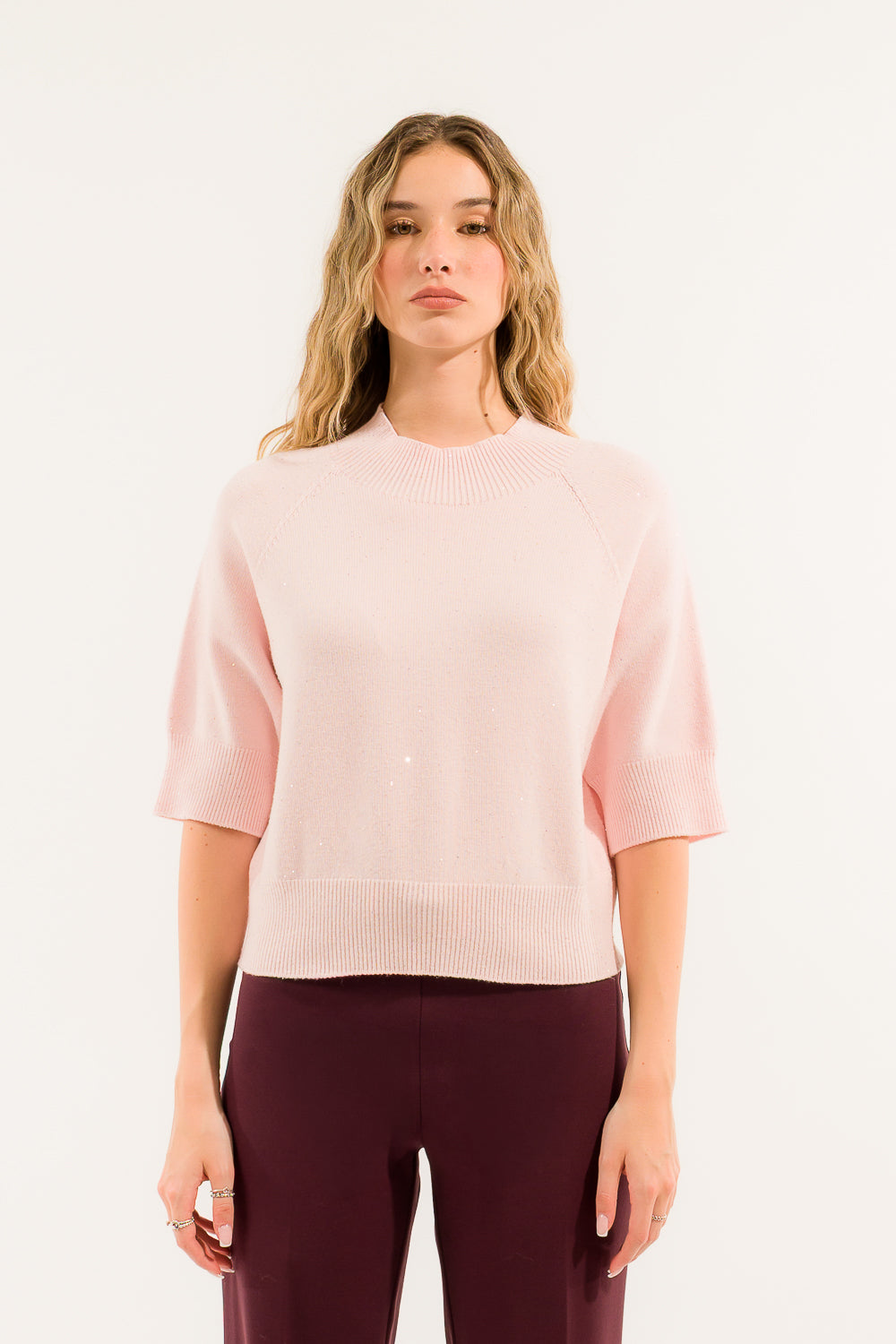 Kontatto - Maglia con micropaillettes