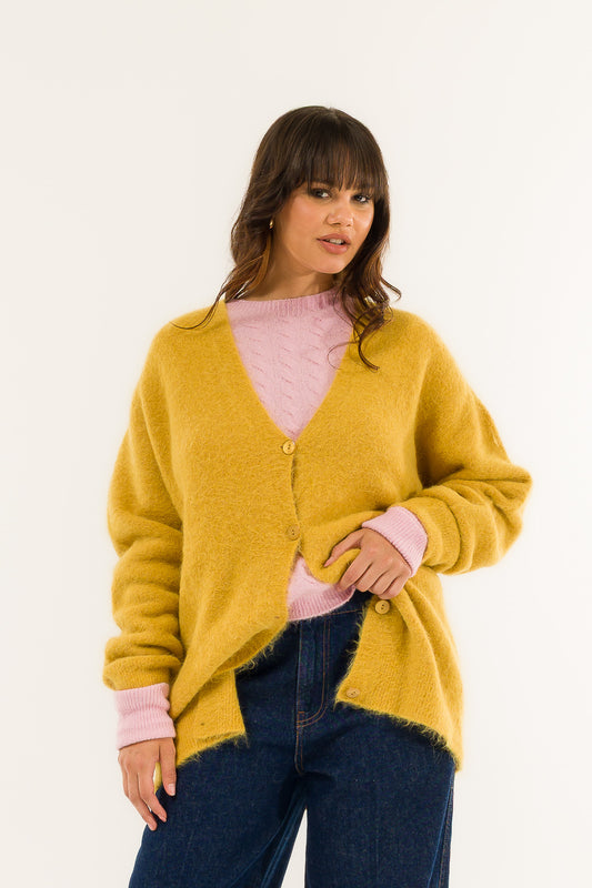 Kontatto - Cardigan lungo in alpaca