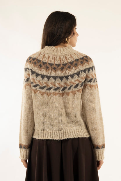 Kontatto - Girocollo norvegese mohair