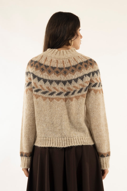 Kontatto - Girocollo norvegese mohair