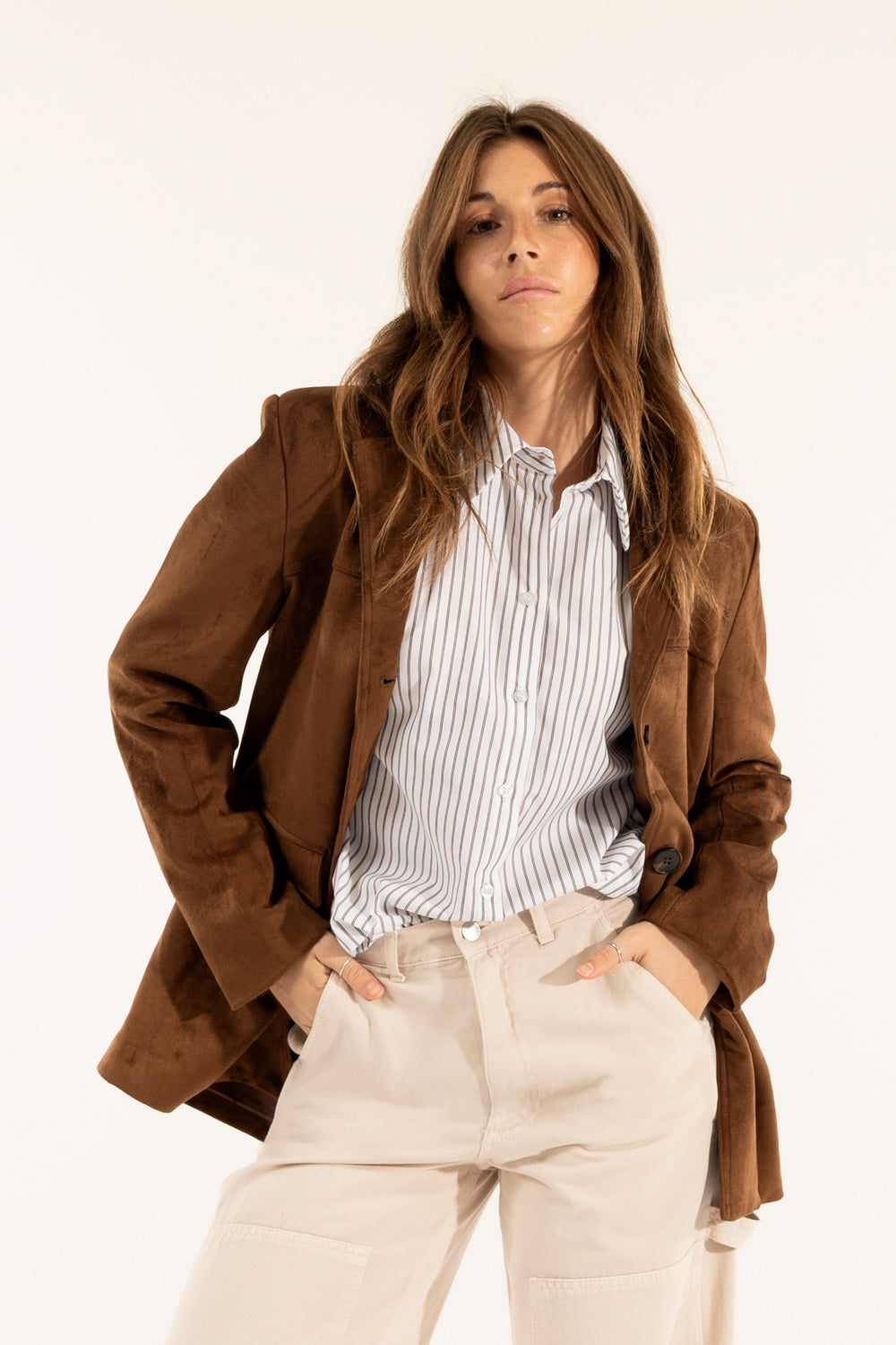 Kontatto - Giacca in suede con bottoni