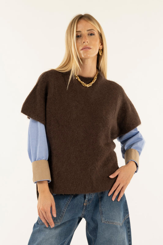 Kontatto - Gilet over alpaca