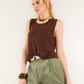 Kontatto - Gilet smanicato cocco