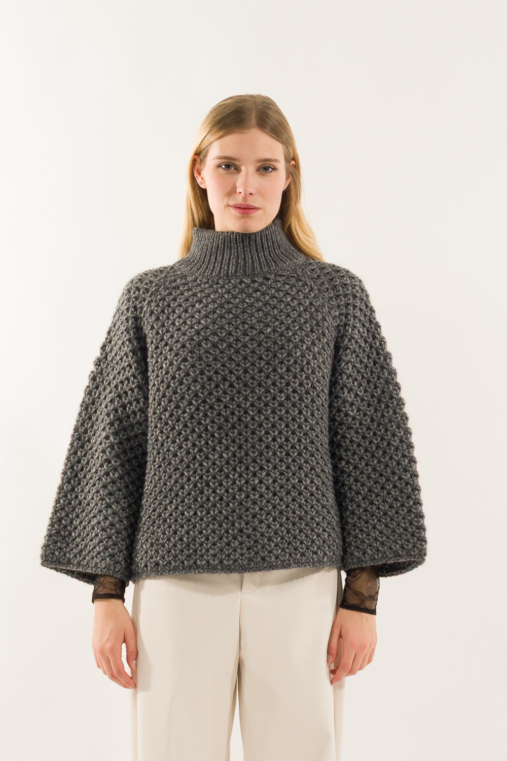 Kontatto - Maglione intrecciato