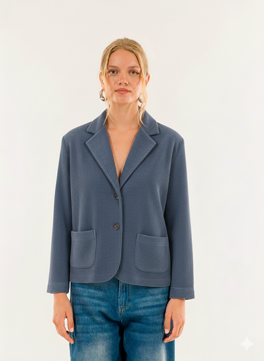 Studio - Giacchina in velluto a coste avorio