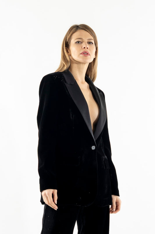 Kontatto - Smoking in velluto glitter