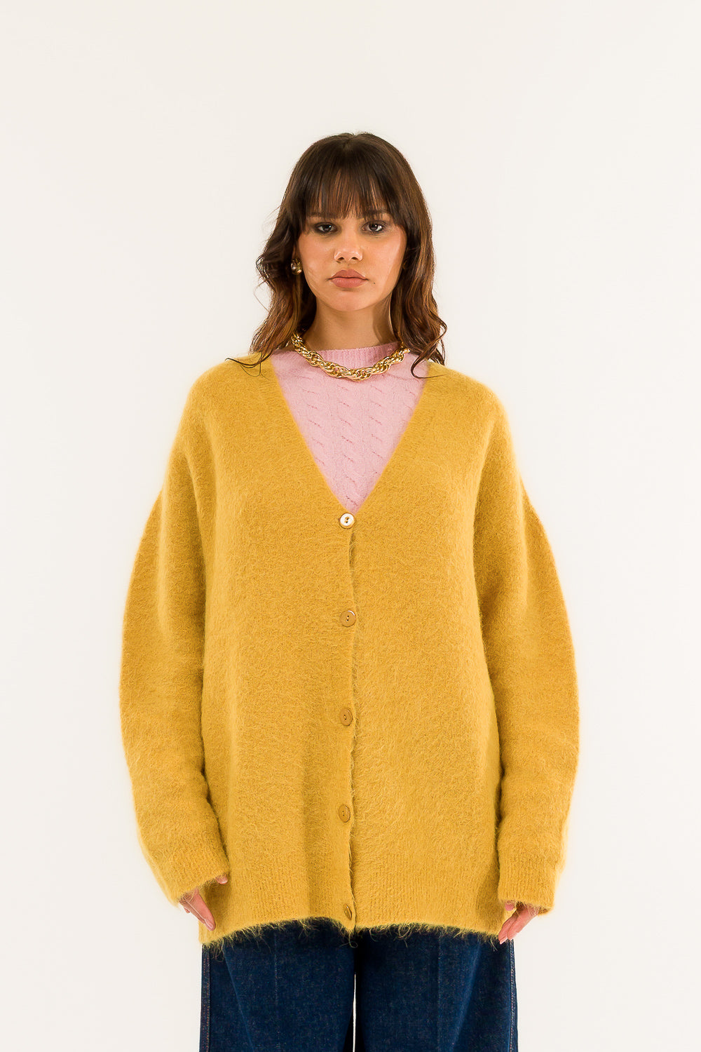 Kontatto - Cardigan lungo in alpaca