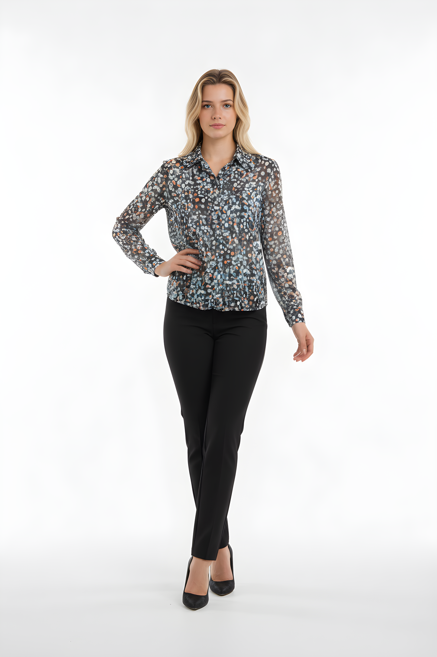 Studio - Camicia fantasia viscosa