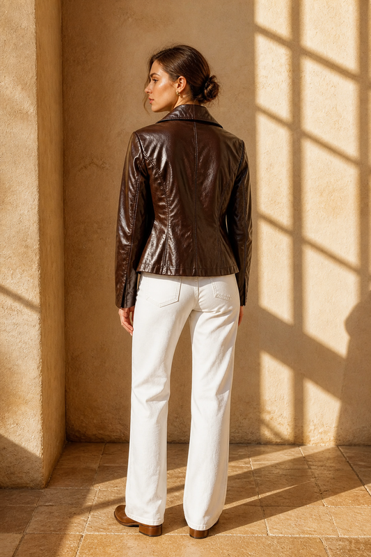 Eco - Blazer ecopelle vino