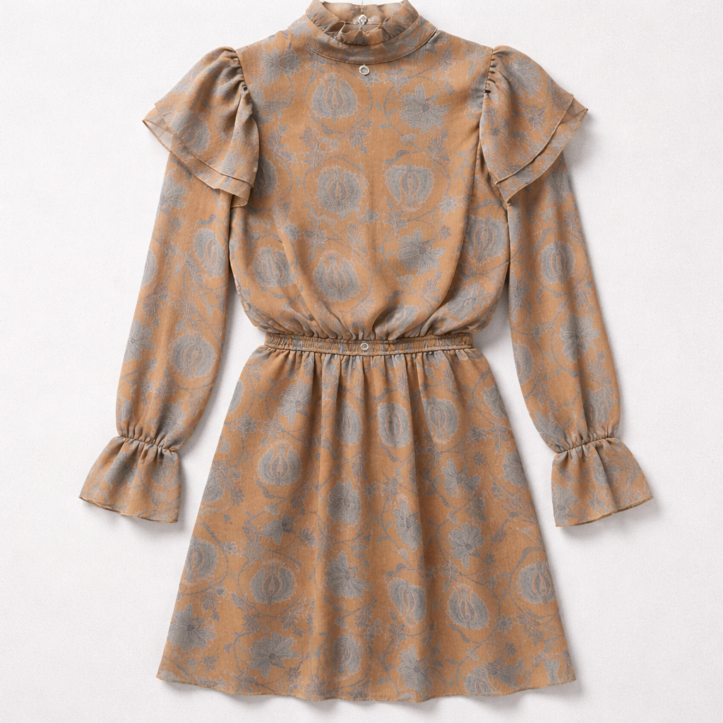 Eco Fashion - Abito fantasia balze