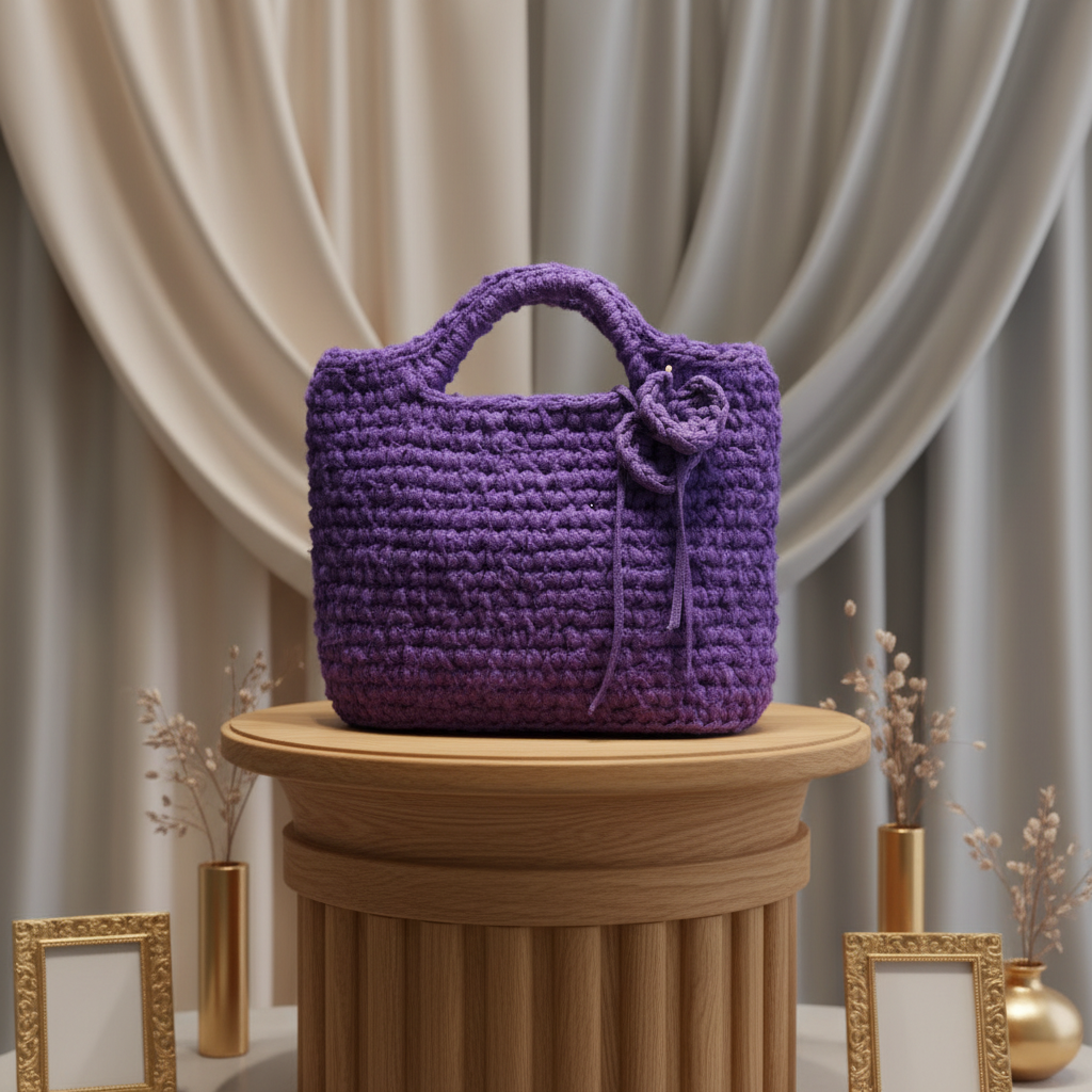 Violetta - Borsa all'uncinetto