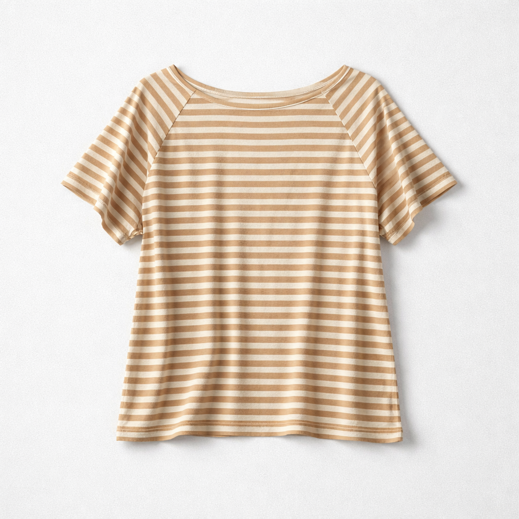 Studio - Tshirt righe beige