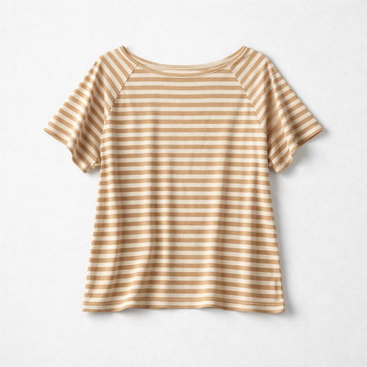 Studio - Tshirt righe beige