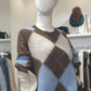 Eco - Maglione rombi mohair