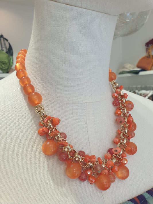 Kontatto - Collana girocollo arancio