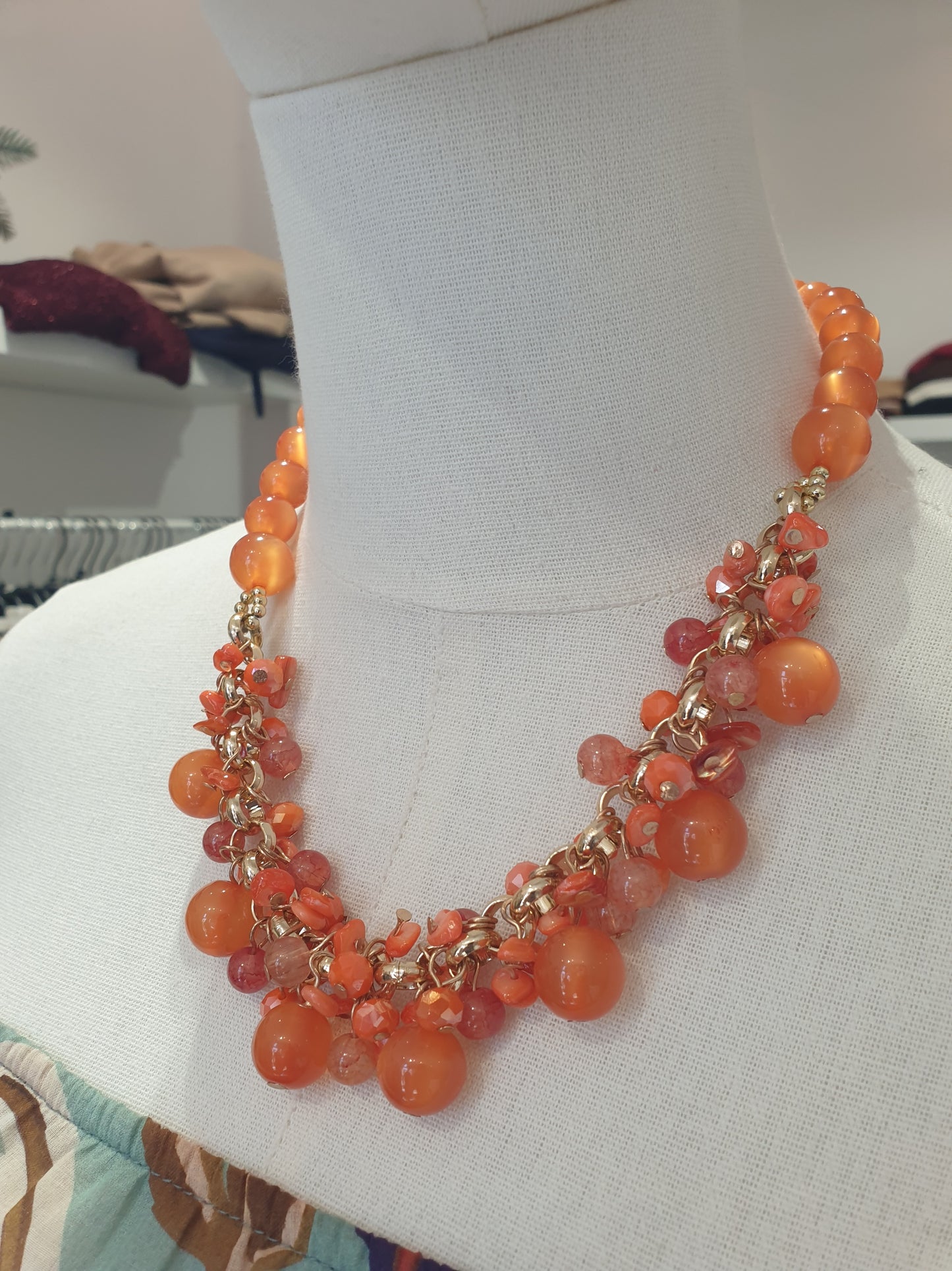 Kontatto - Collana girocollo arancio