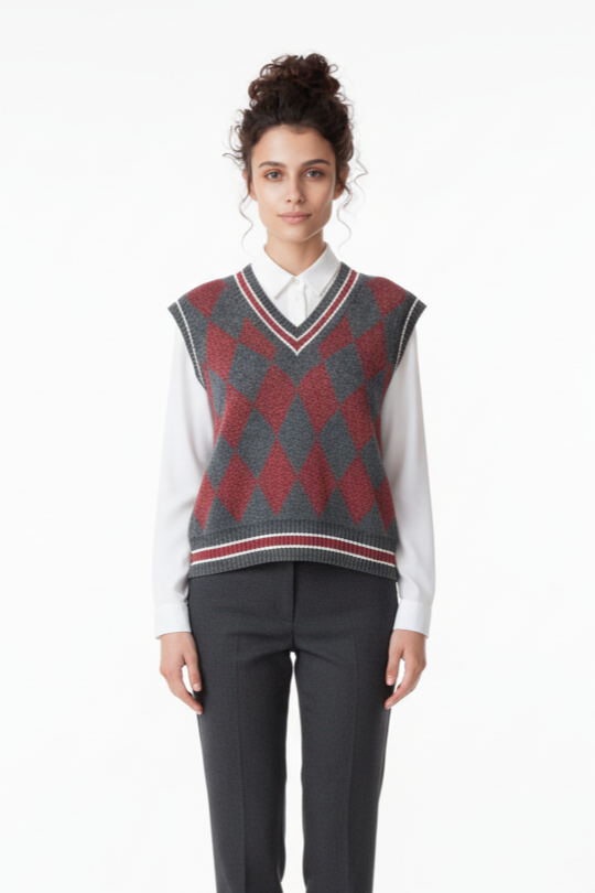 Eco Fashion - Gilet rombi lurex