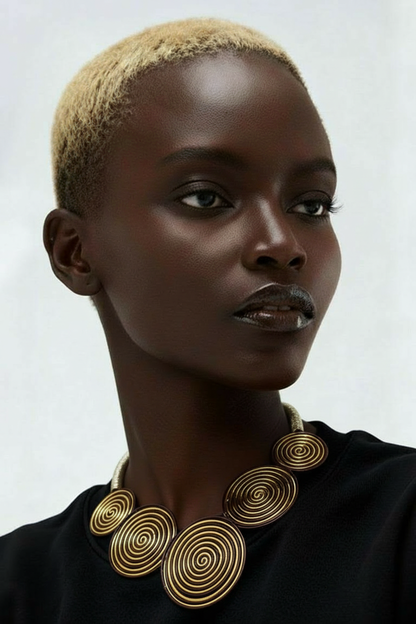 Collana spirali oro
