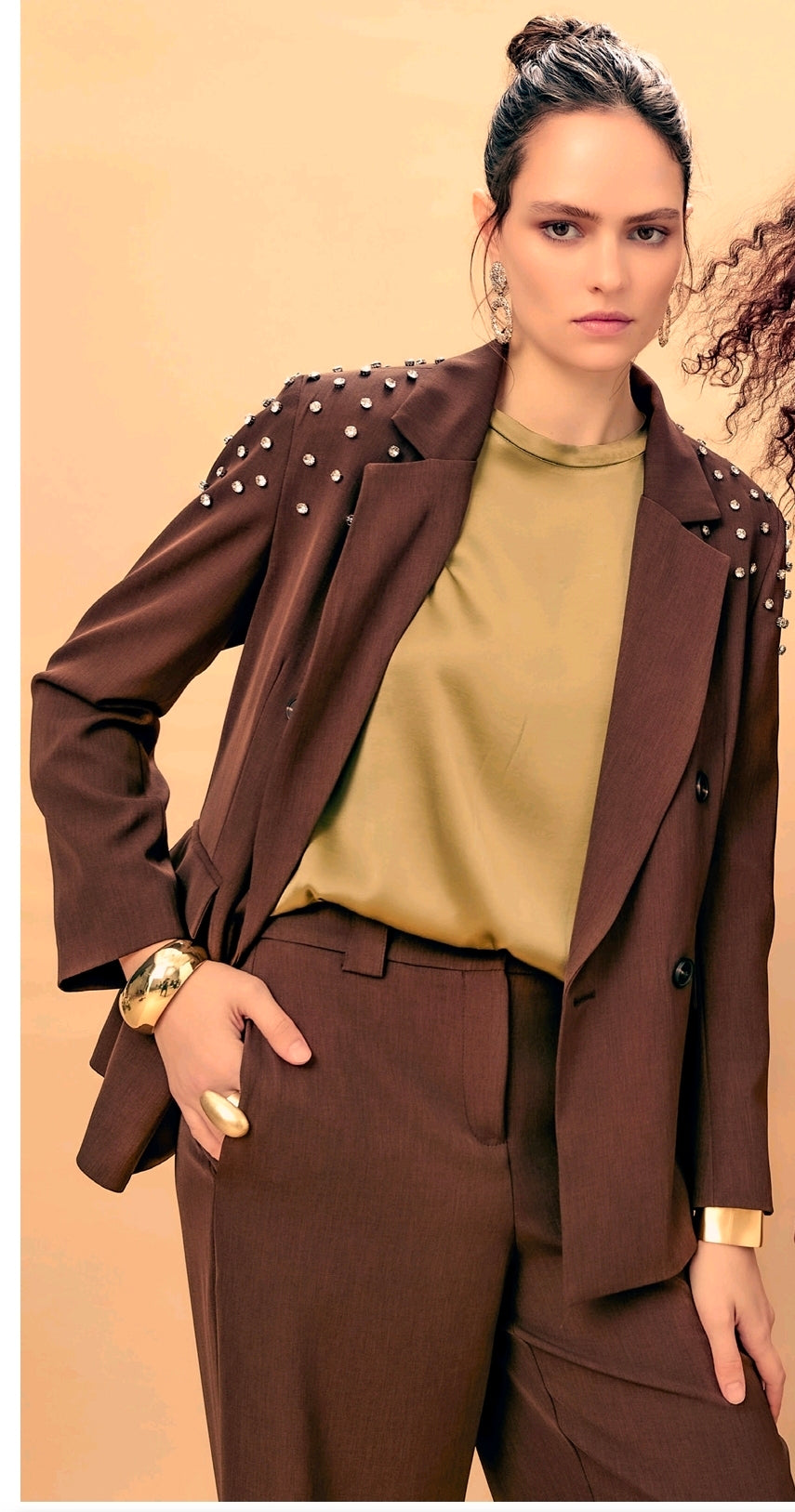 Eco Fashion - Blazer con inserti borchie