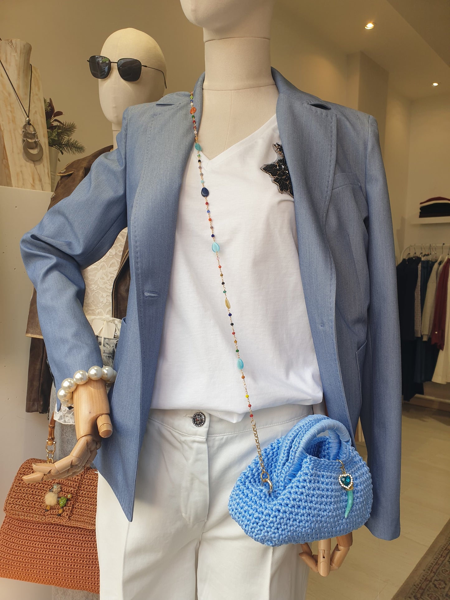 Borsa uncinetto con manico