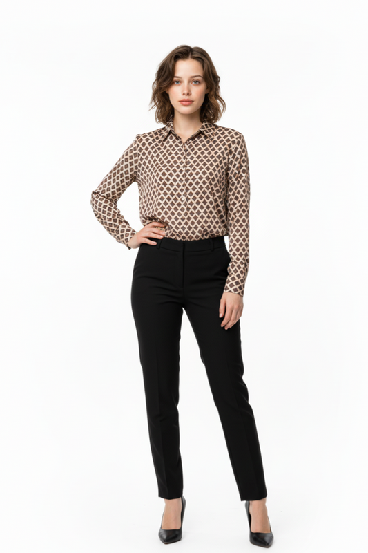 Cinq 5 - Camicia fantasia viscosa