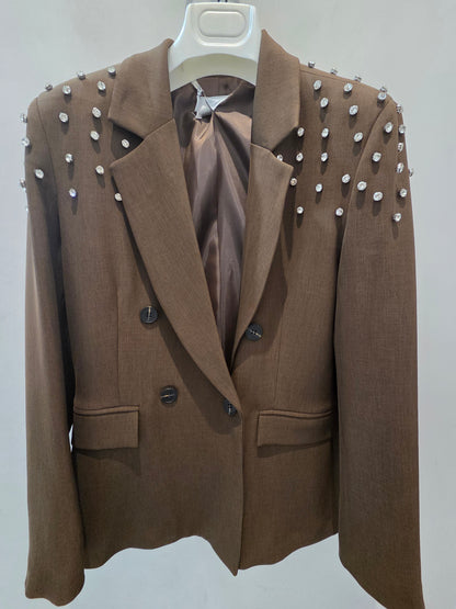 Eco Fashion - Blazer con inserti borchie
